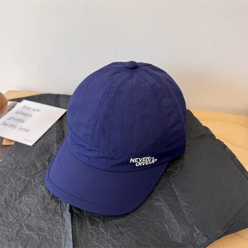 Japanese Style Unisex Brim Cap Blue White Quick Dry Sunshade - Image 5