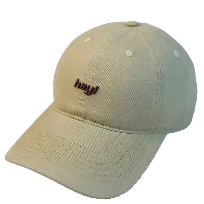 Three-Denim Embroidered Baseball Caps Pink & Green - Image 15