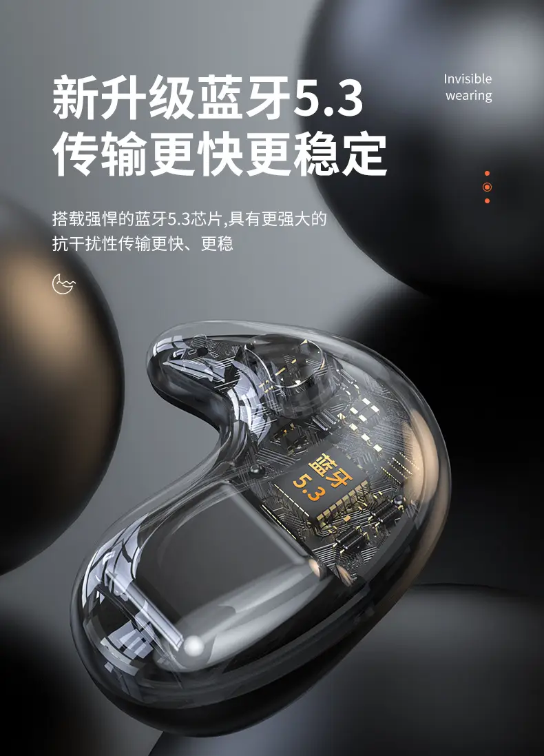 Wireless Bluetooth Headset Ultra Thin Sleep Earbuds β feature 7