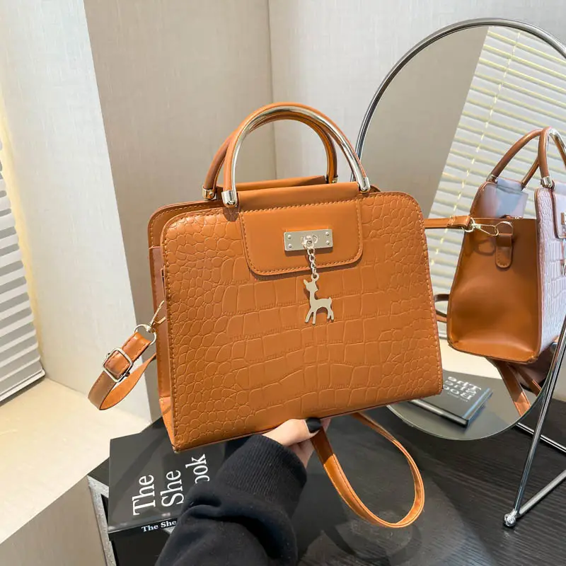 Korean Style 5-Piece Leather Shoulder Bag Set - Image 7