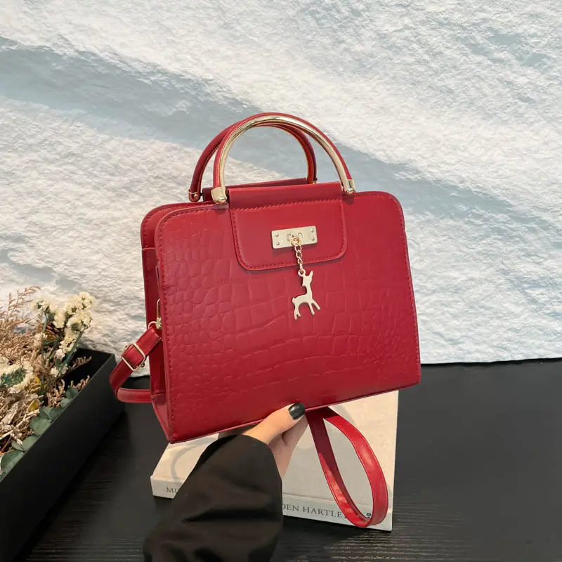 Korean Style 5-Piece Leather Shoulder Bag Set - Image 8
