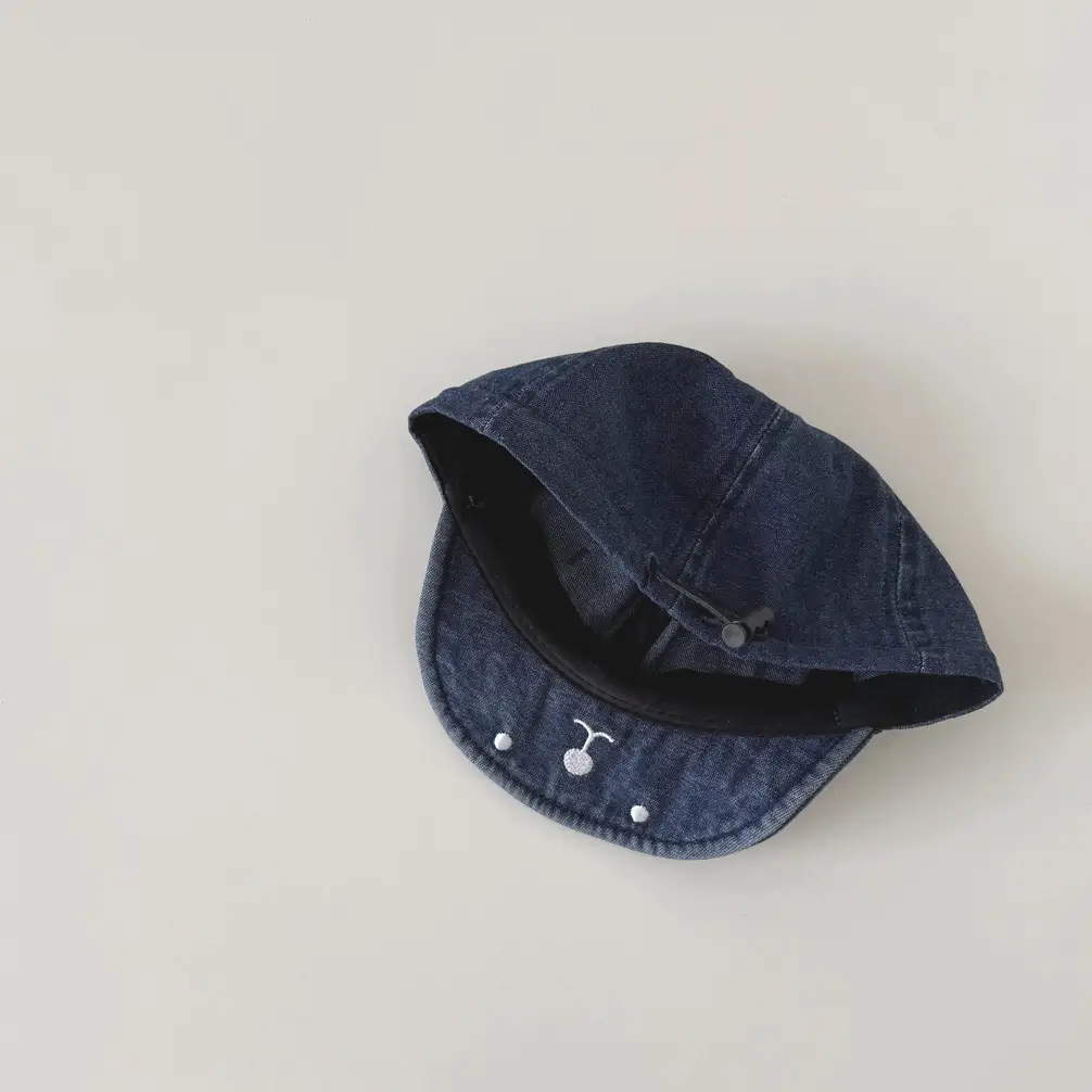 Girls Denim Bear Ears Cap Spring Autumn 2025 - Image 6