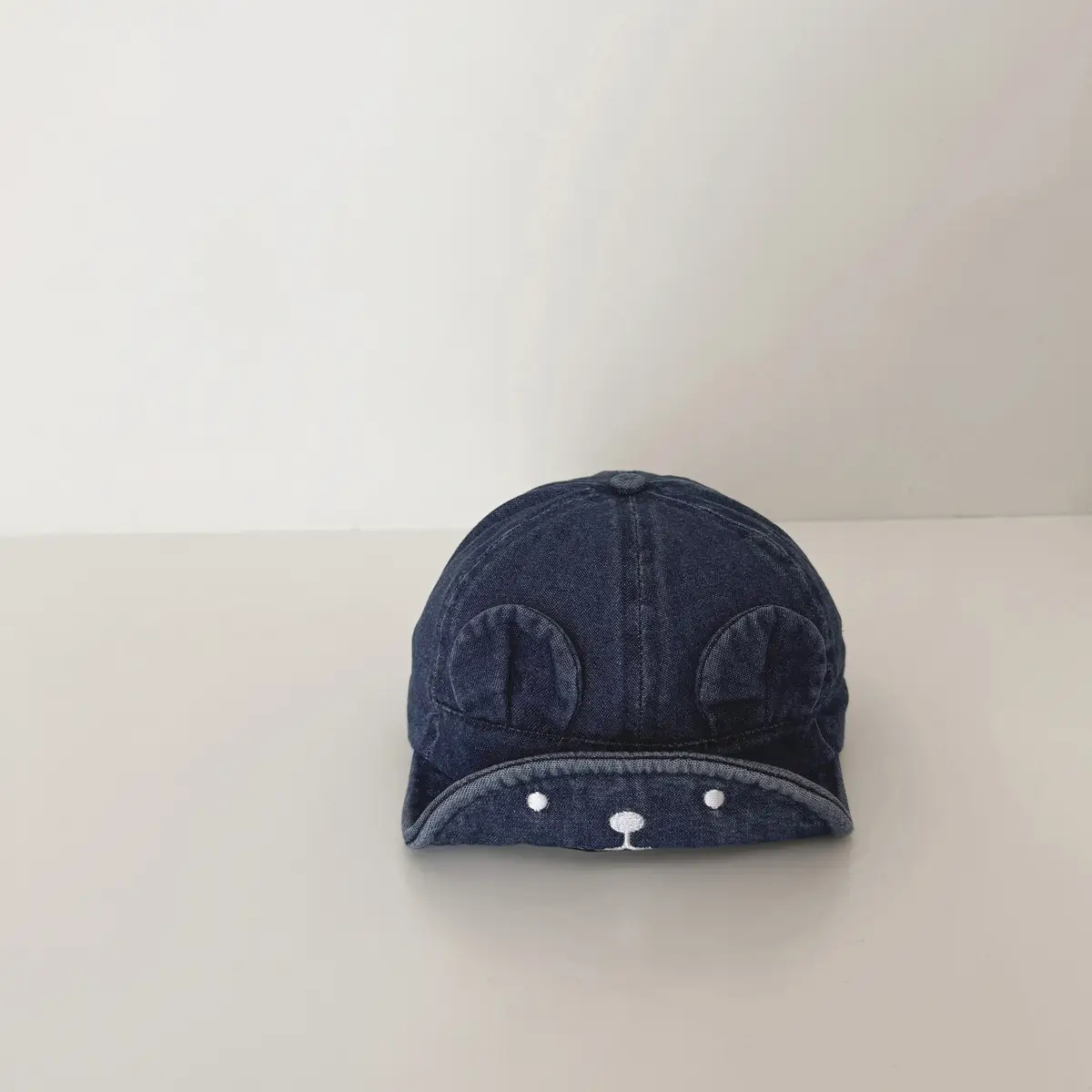 Girls Denim Bear Ears Cap Spring Autumn 2025 - Image 2