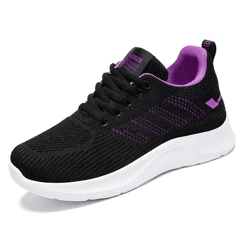 Shoes women 2025 casual soft bottom sneaker breathable single shoes fly woven mesh shoes wholesale generation running shoes women - Image 3