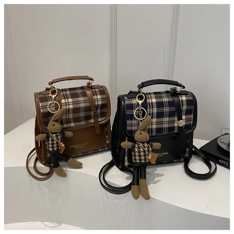 Vintage Plaid Shoulder Bag for Women 2025 New Autumn Winter — feature 19