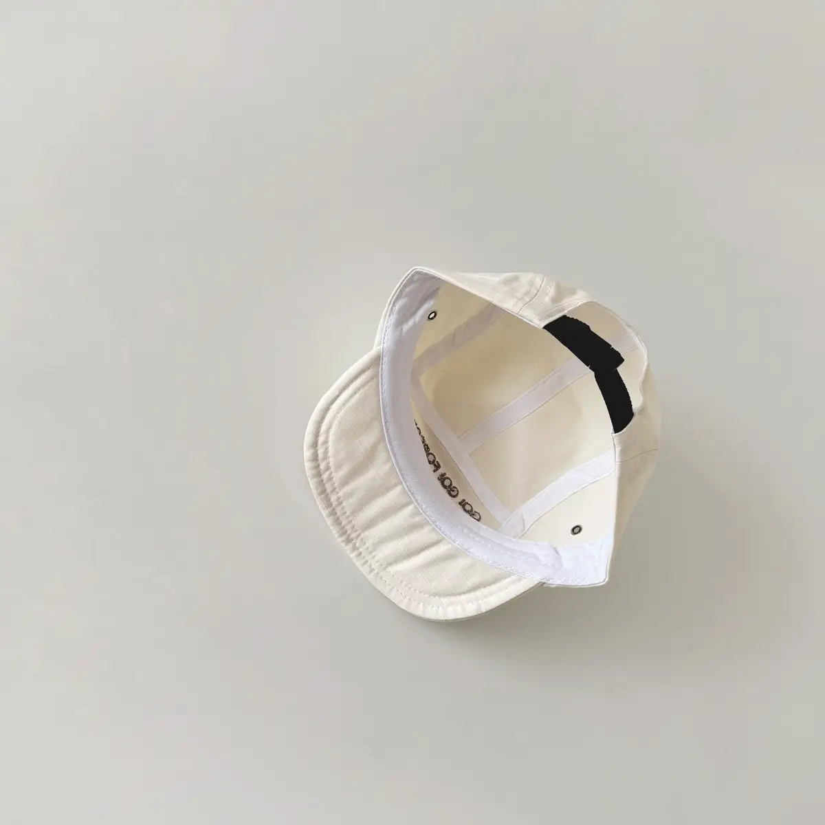 White Embroidered Kids Cap 2025 Spring Autumn New — feature 10