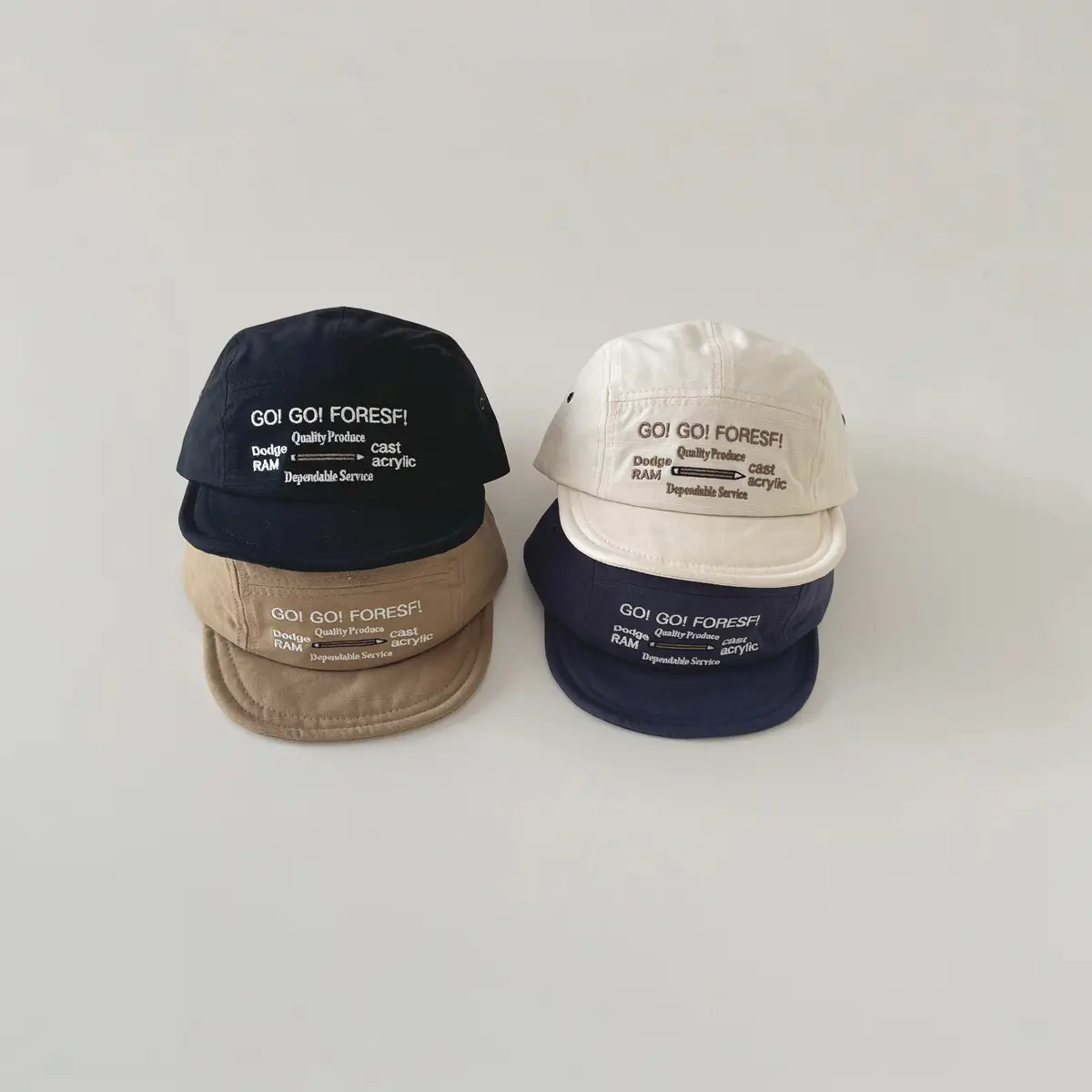 White Embroidered Kids Cap 2025 Spring Autumn New — feature 2