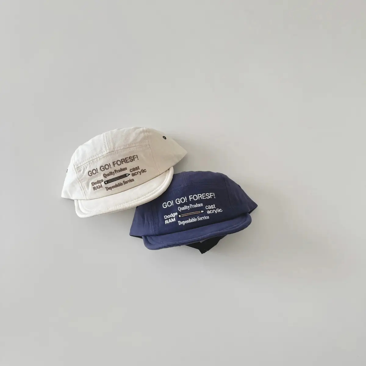 White Embroidered Kids Cap 2025 Spring Autumn New — feature 4