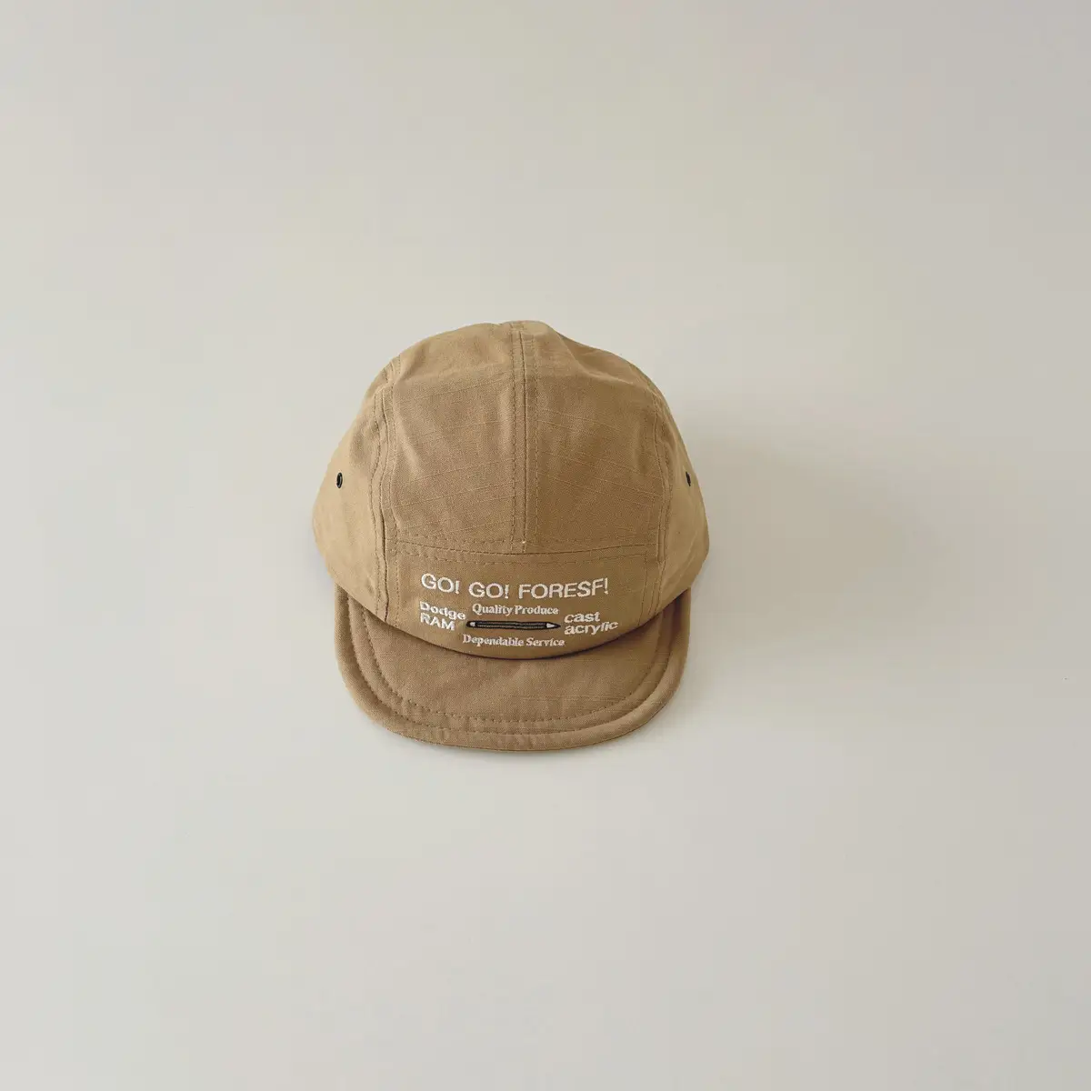 White Embroidered Kids Cap 2025 Spring Autumn New - Image 2