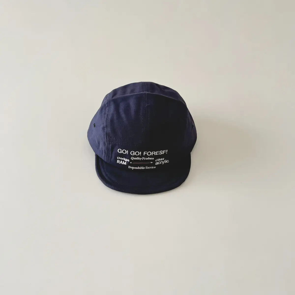 White Embroidered Kids Cap 2025 Spring Autumn New - Image 3