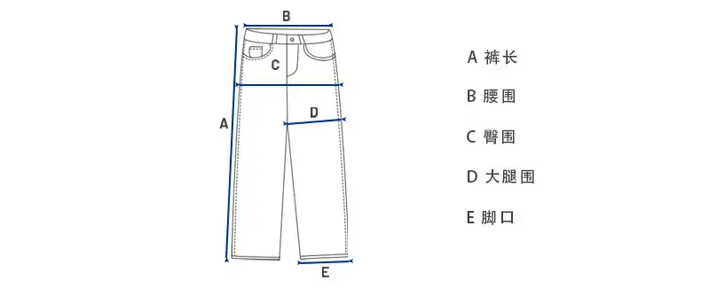 Dark Blue Cattle Jeans for Men Loose Classic Fit — feature 8
