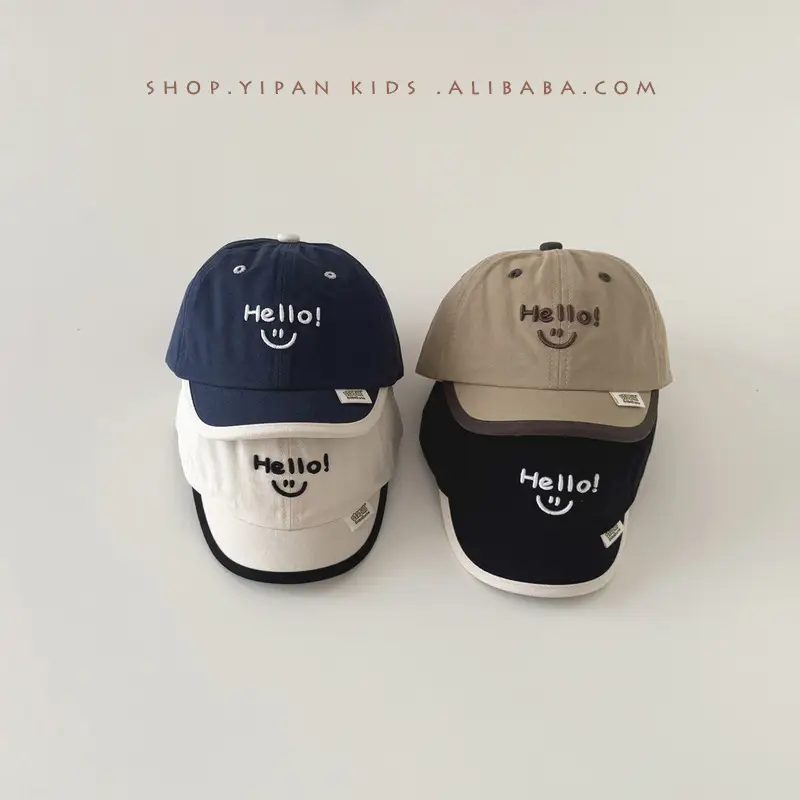 Hello! Kids Cap Beige Spring Autumn 2025 - Image 4