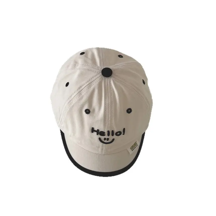 Hello! Kids Cap Beige Spring Autumn 2025 - Image 8