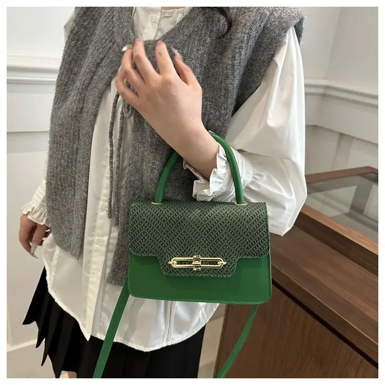 Green High-End Women's Shoulder Crossbody Bag — feature 18