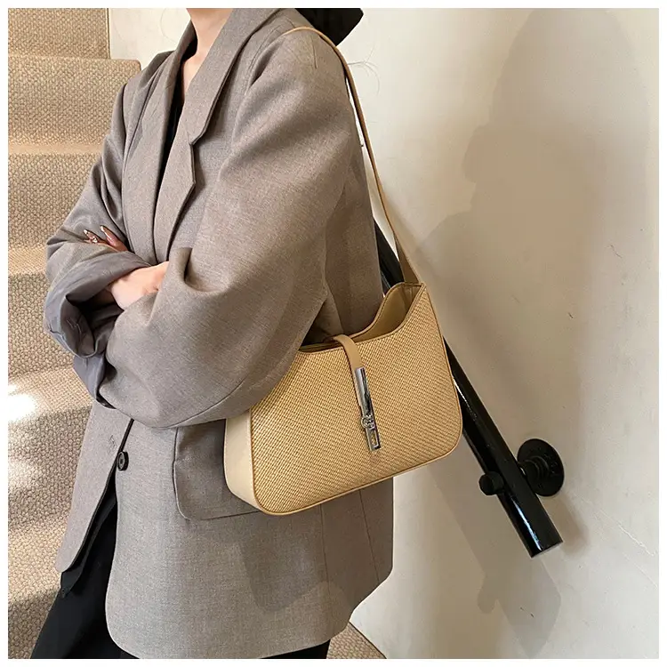 Black Textured Shoulder Bag with Chain Strap — feature 21