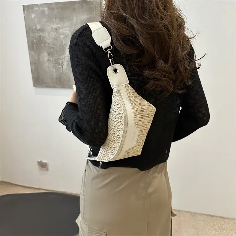 Women's Straw Crossbody & Waist Bag Set 2025 Fashion - Image 5