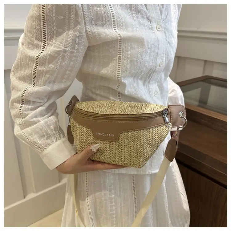 Women's Straw Crossbody & Waist Bag Set 2025 Fashion — feature 14