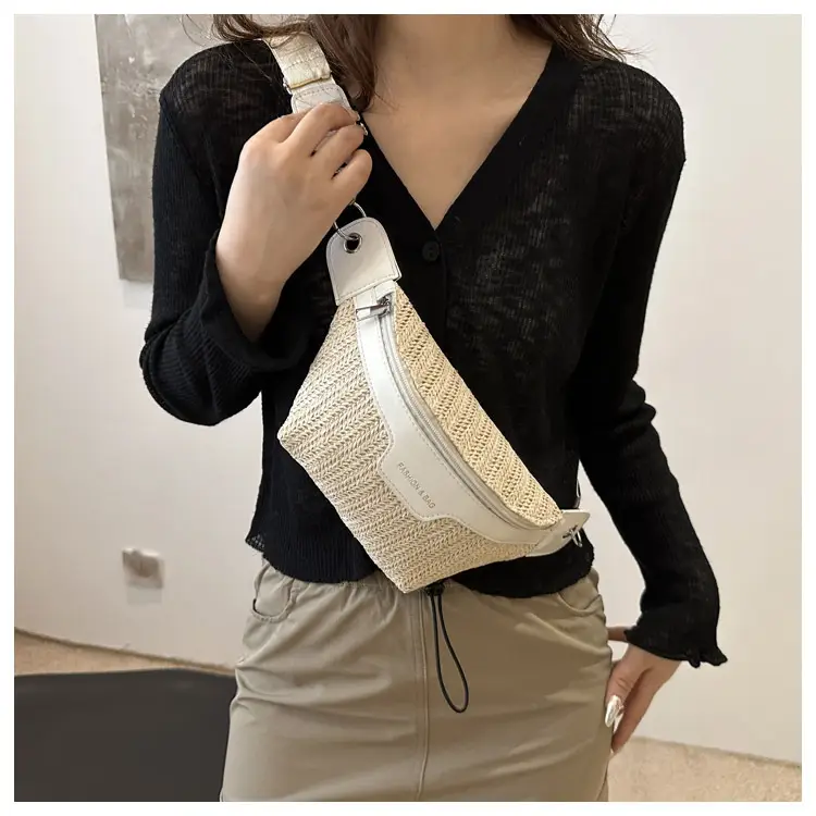 Women's Straw Crossbody & Waist Bag Set 2025 Fashion — feature 9