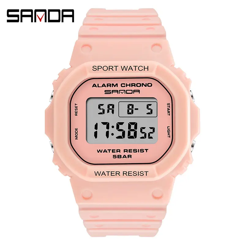 Sanda Digital Watch Waterproof Luminous Student Watch - Image 13