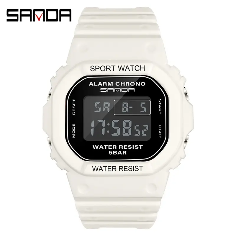 Sanda Digital Watch Waterproof Luminous Student Watch - Image 14