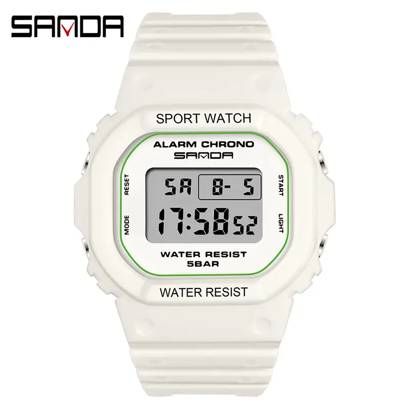 Sanda Digital Watch Waterproof Luminous Student Watch - Image 15
