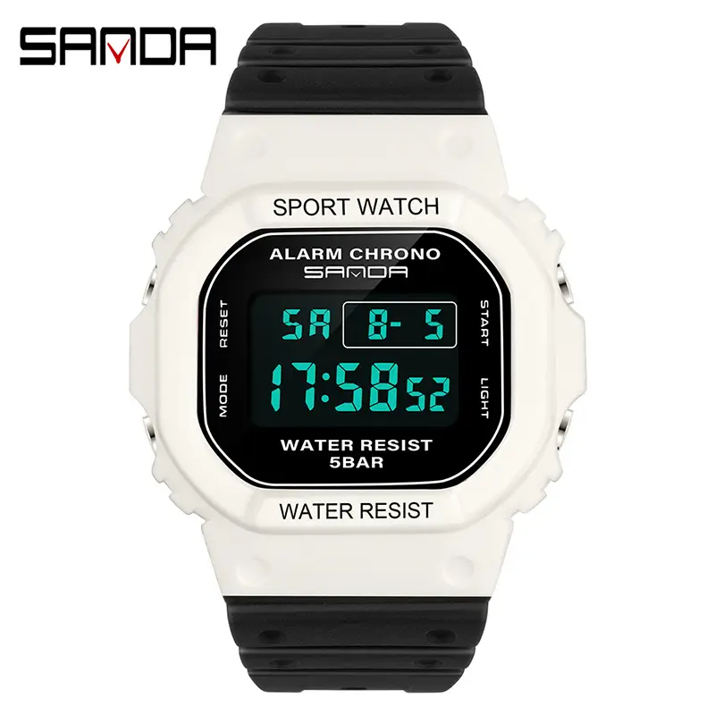 Sanda Digital Watch Waterproof Luminous Student Watch - Image 16