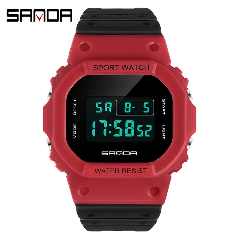 Sanda Digital Watch Waterproof Luminous Student Watch - Image 18