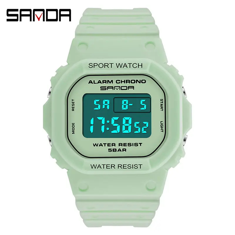 Sanda Digital Watch Waterproof Luminous Student Watch - Image 19