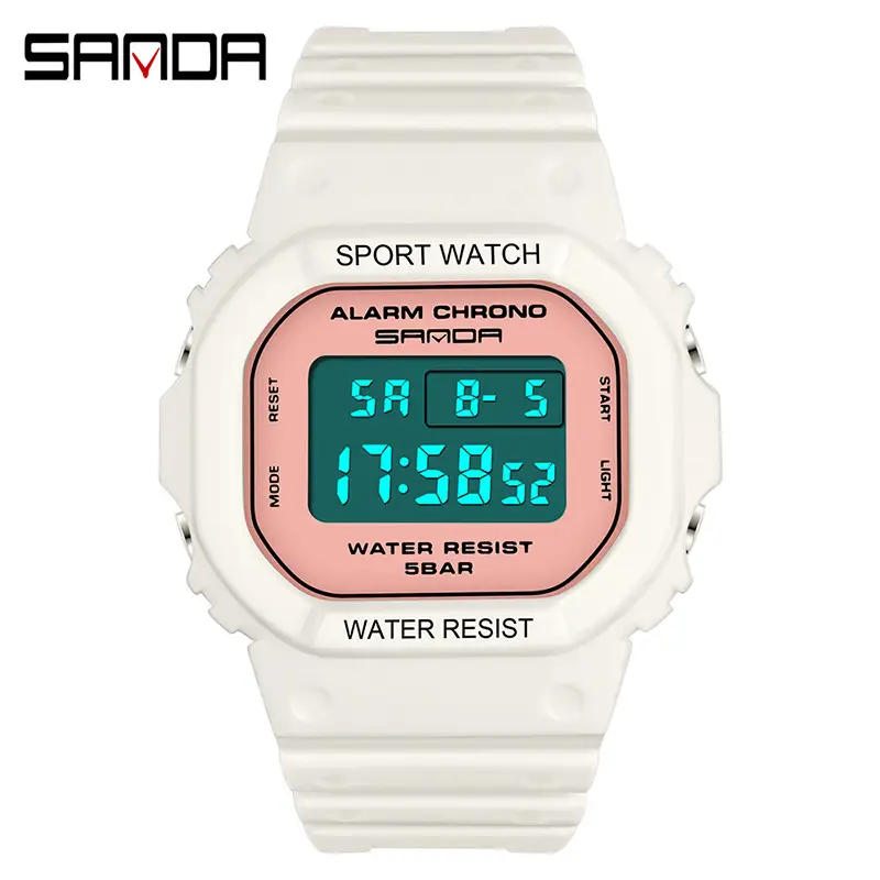 Sanda Digital Watch Waterproof Luminous Student Watch - Image 20