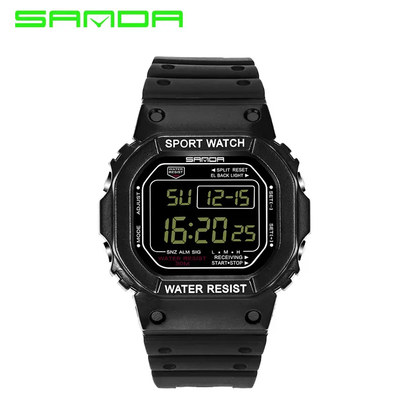 Sanda Digital Watch Waterproof Luminous Student Watch - Image 22