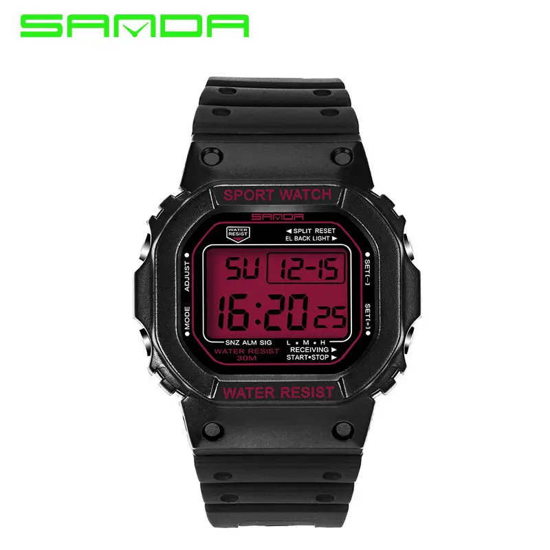 Sanda Digital Watch Waterproof Luminous Student Watch - Image 25