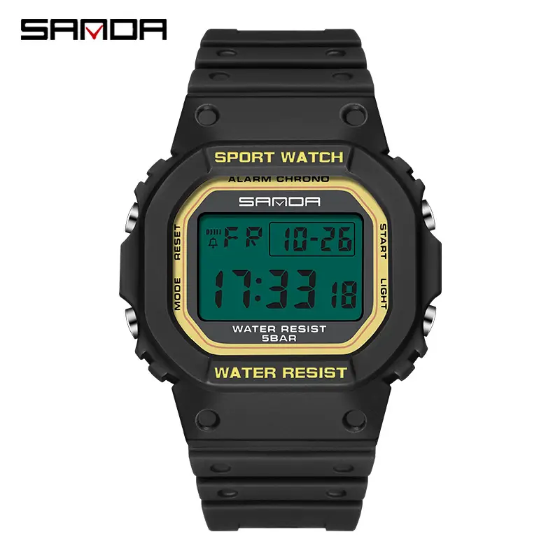 Sanda Digital Watch Waterproof Luminous Student Watch - Image 29