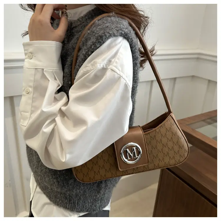 Women's Western Style Shoulder Bag with Monogram Logo — feature 11
