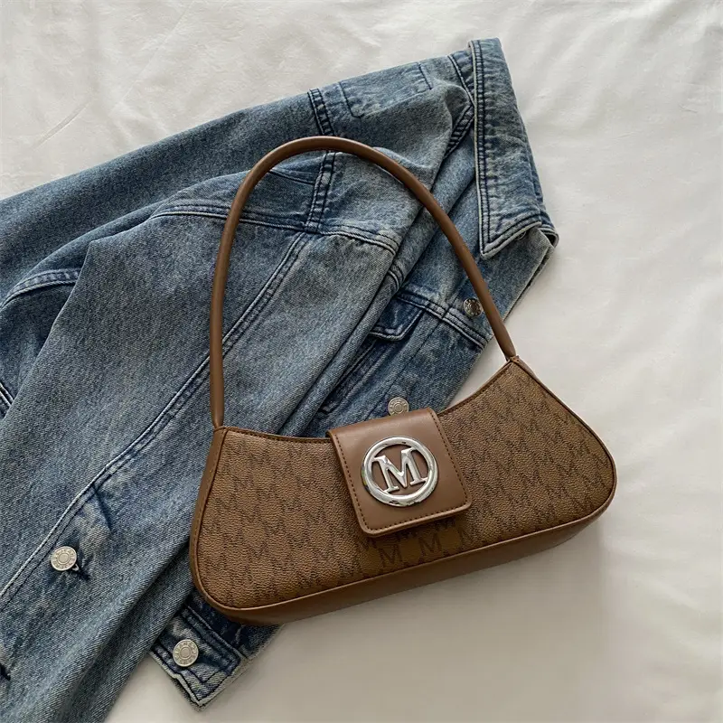 Women's Western Style Shoulder Bag with Monogram Logo - Image 2