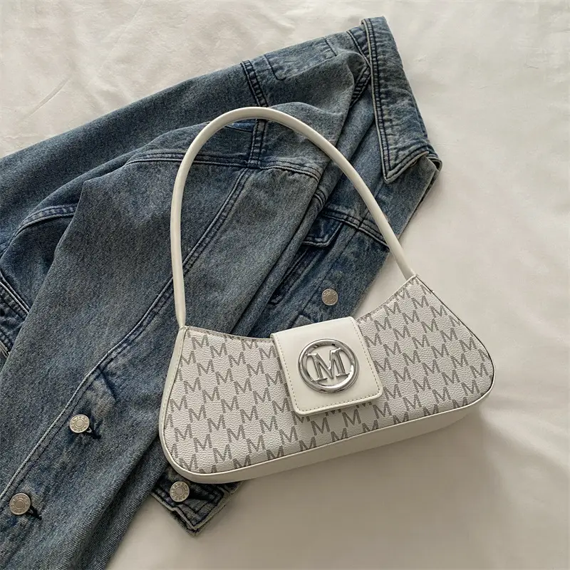 Women's Western Style Shoulder Bag with Monogram Logo - Image 3