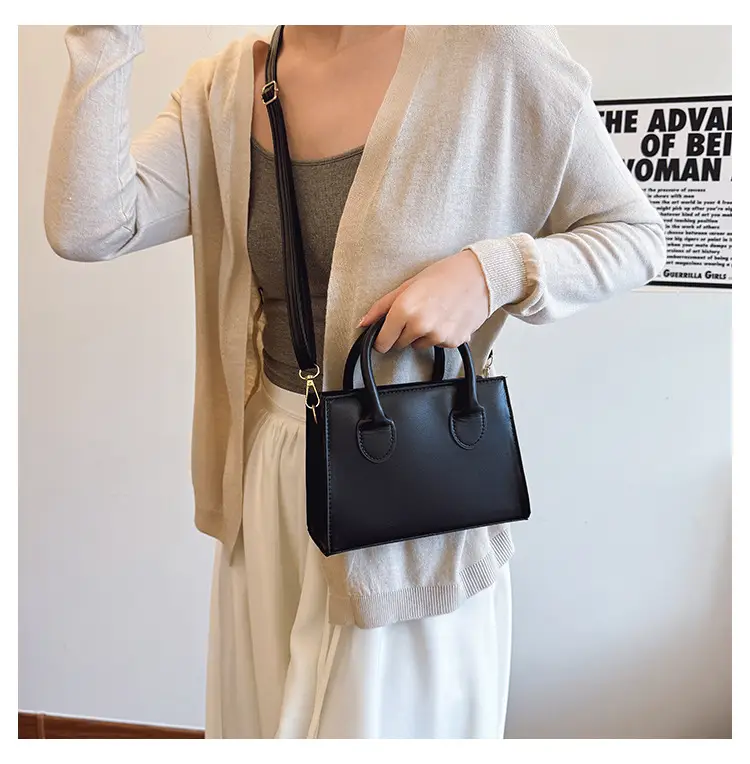 2025 Spring Crossbody Bag Retro Casual Fashion Portable Small Square Bag Women's Simple Popular Western Style Shoulder Bag — feature 10