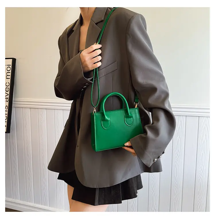 2025 Spring Crossbody Bag Retro Casual Fashion Portable Small Square Bag Women's Simple Popular Western Style Shoulder Bag — feature 12