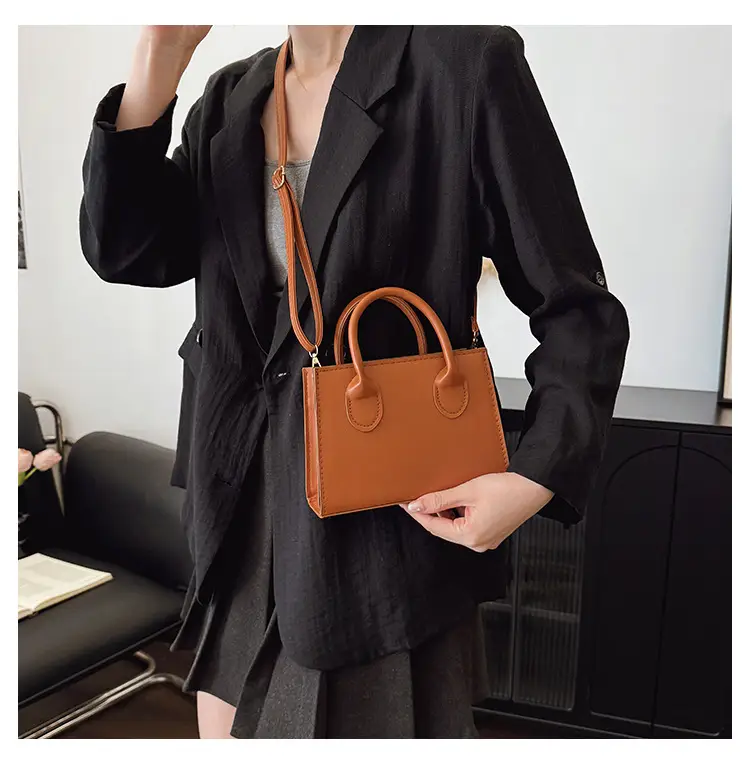 2025 Spring Crossbody Bag Retro Casual Fashion Portable Small Square Bag Women's Simple Popular Western Style Shoulder Bag — feature 14