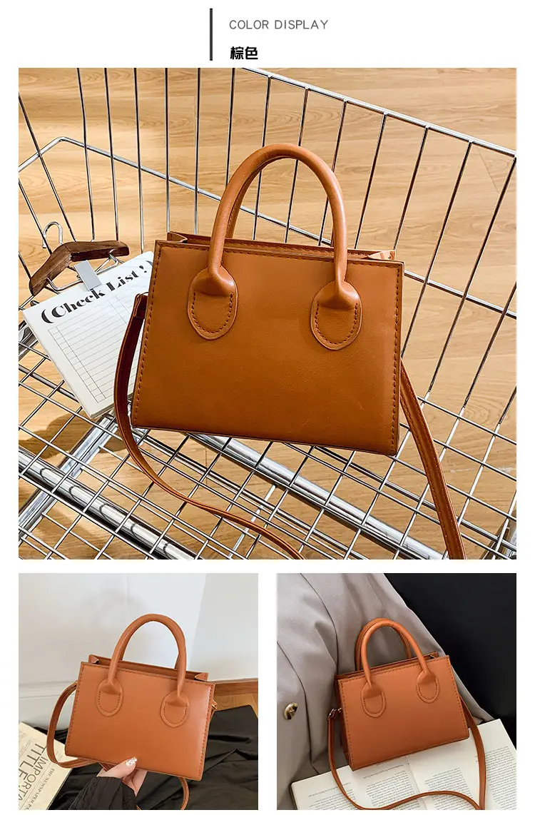 2025 Spring Crossbody Bag Retro Casual Fashion Portable Small Square Bag Women's Simple Popular Western Style Shoulder Bag — feature 18