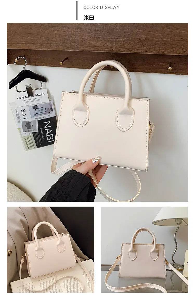 2025 Spring Crossbody Bag Retro Casual Fashion Portable Small Square Bag Women's Simple Popular Western Style Shoulder Bag — feature 20