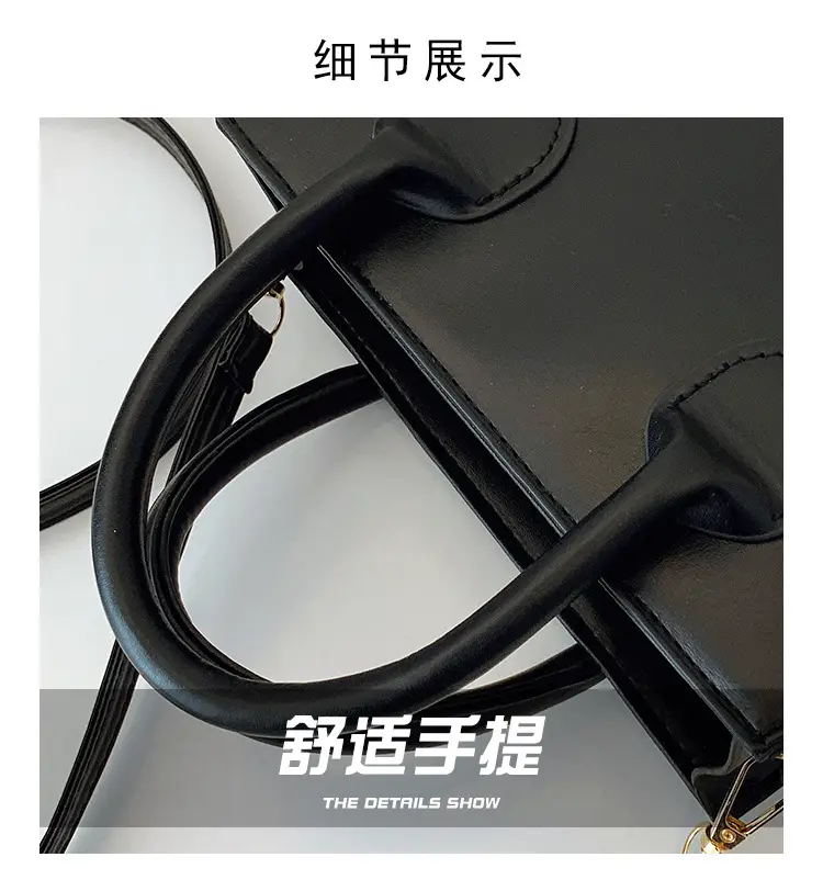 2025 Spring Crossbody Bag Retro Casual Fashion Portable Small Square Bag Women's Simple Popular Western Style Shoulder Bag — feature 3