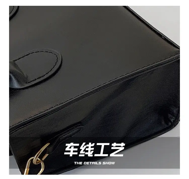 2025 Spring Crossbody Bag Retro Casual Fashion Portable Small Square Bag Women's Simple Popular Western Style Shoulder Bag — feature 4