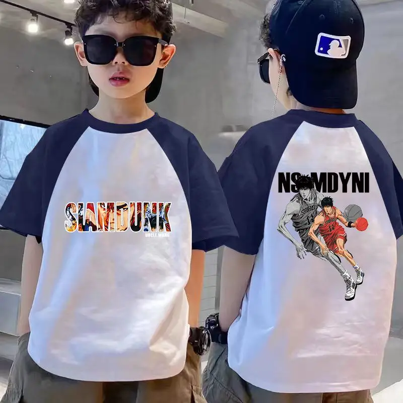 Boys Friends T-Shirt White Blue 2025 Summer - Image 4