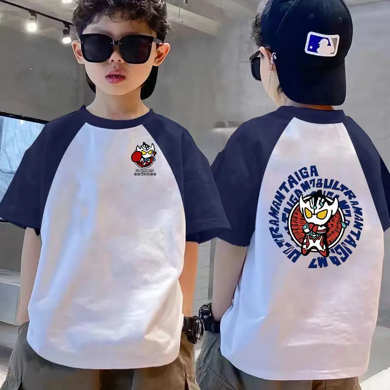 Boys Friends T-Shirt White Blue 2025 Summer - Image 11