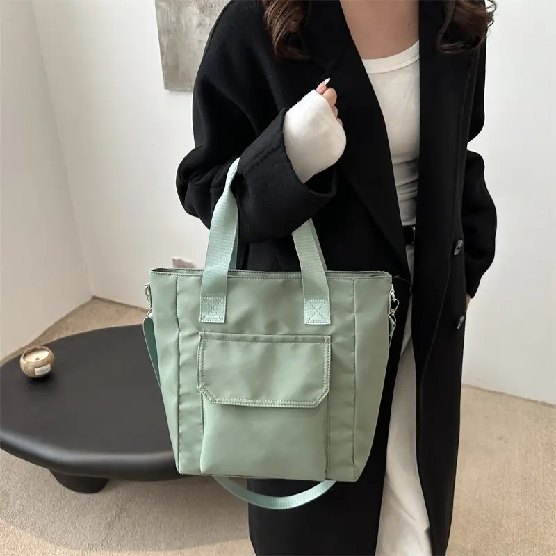 Women's White Canvas Shoulder Bag 2025 Spring - Image 7