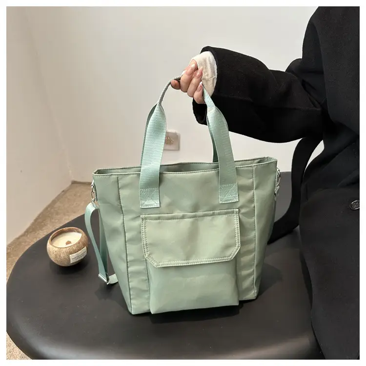 Women's White Canvas Shoulder Bag 2025 Spring — feature 10