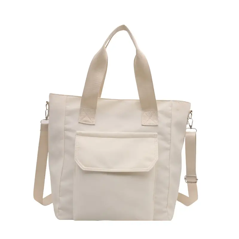 Women's White Canvas Shoulder Bag 2025 Spring - Image 4