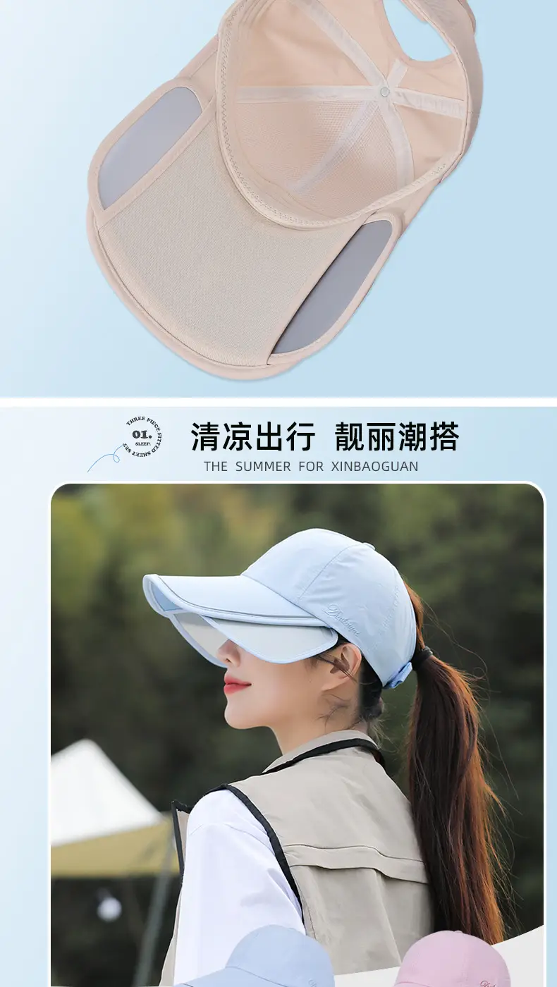 Women Sun Hat with Large Brim & Waterproof Design — feature 5