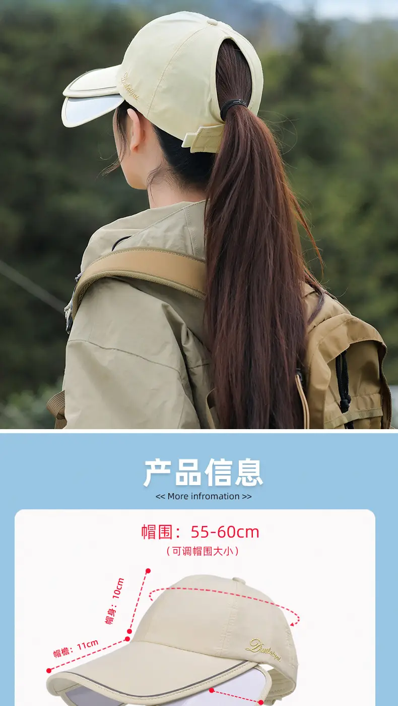 Women Sun Hat with Large Brim & Waterproof Design — feature 7