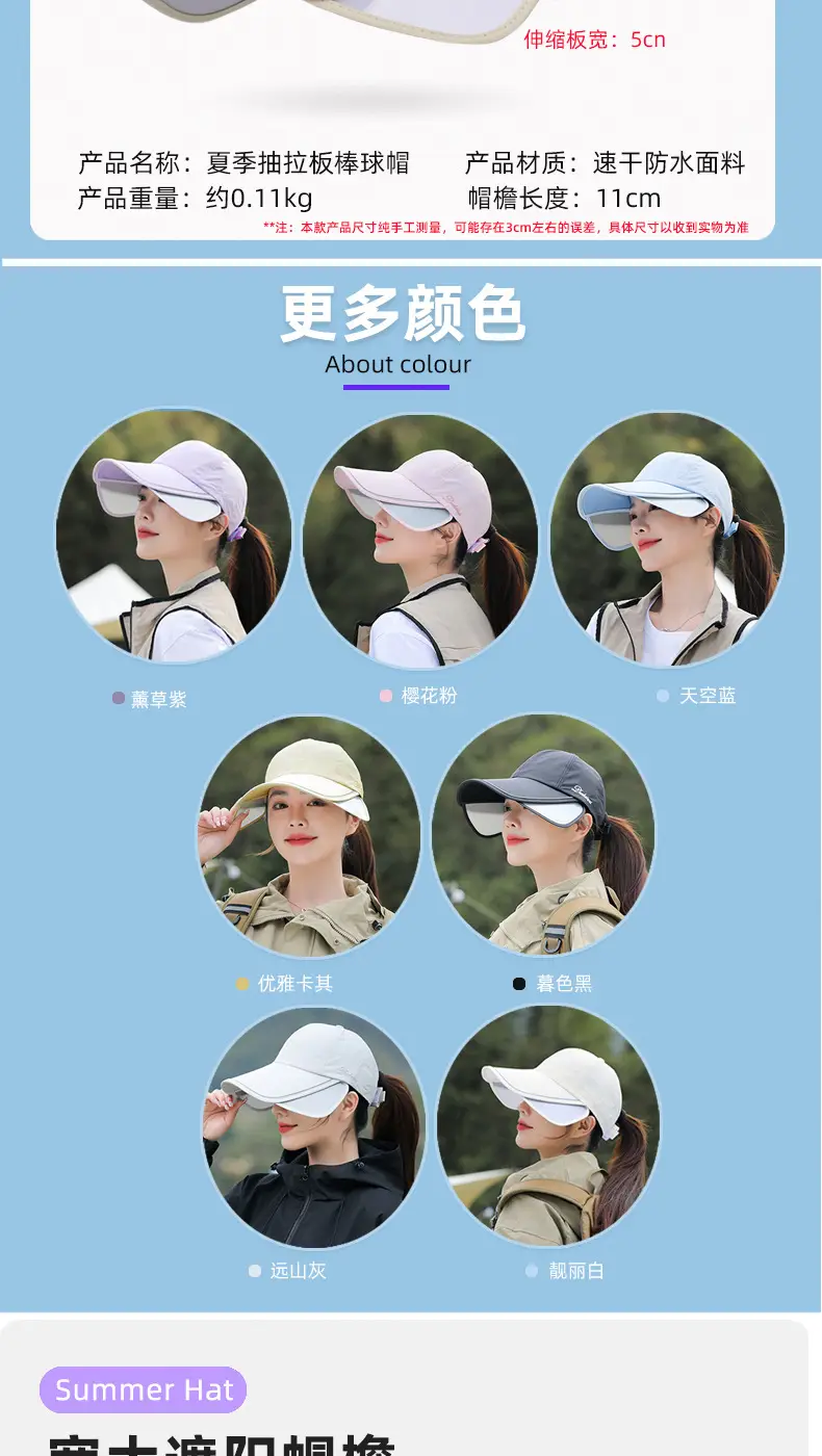 Women Sun Hat with Large Brim & Waterproof Design — feature 8